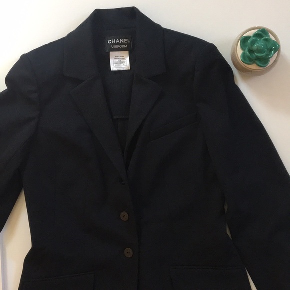 CHANEL Jackets & Blazers - { CHANEL } uniform blazer in blue navy